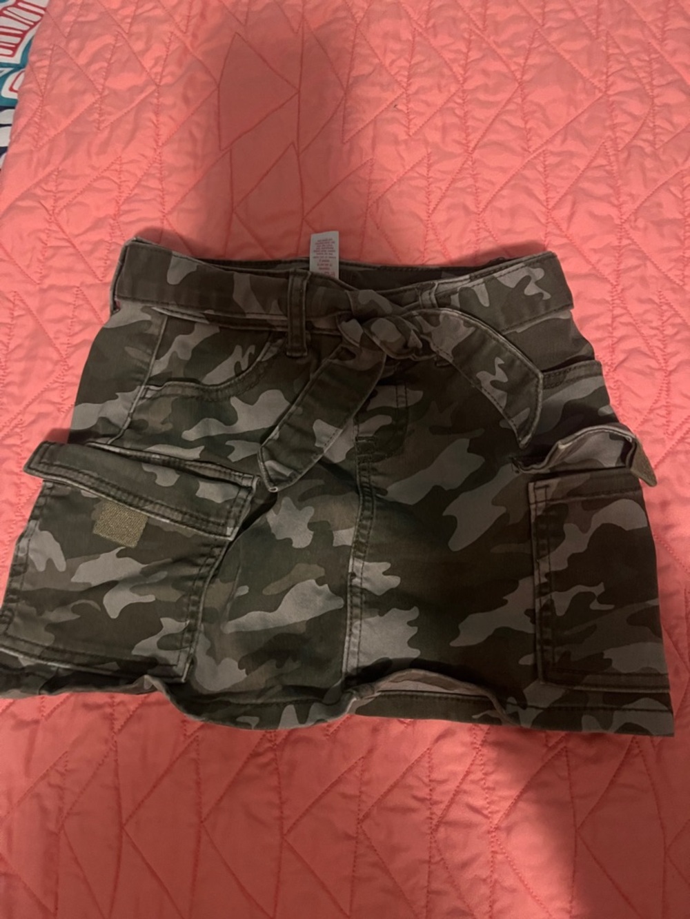 Justice Girls Camo Skort in Olive Green and Dark Green